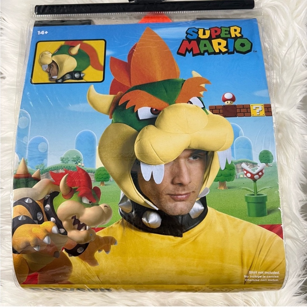 Nintendo Bowser accessory headpiece NEW Halloween costume mario villain Koopa - Picture 9 of 9